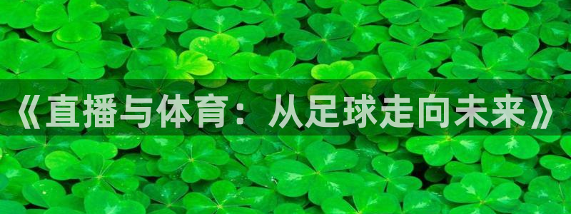 《直播与体育：从足球走向未来》