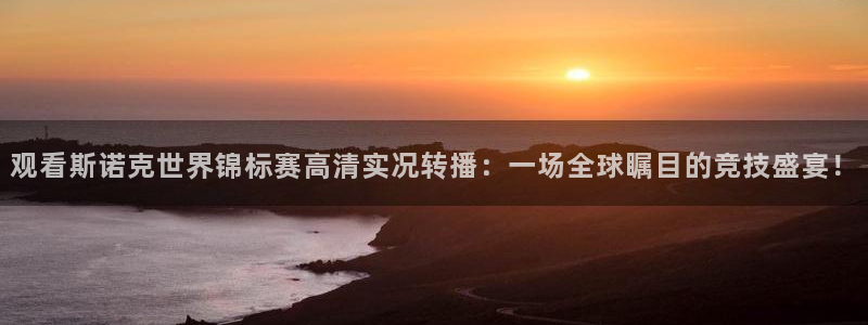 观看斯诺克世界锦标赛高清实况转播：一场全球瞩目的竞技盛宴！