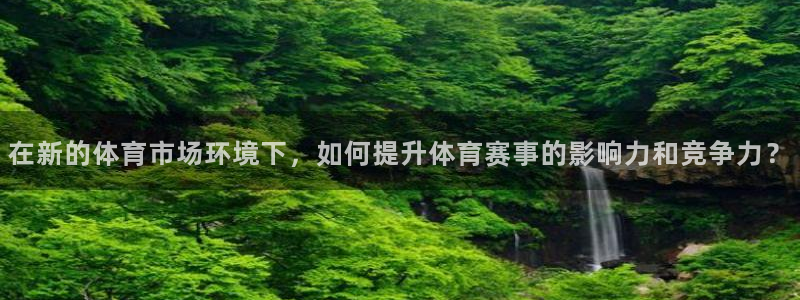 在新的体育市场环境下，如何提升体育赛事的影响力和竞争力？