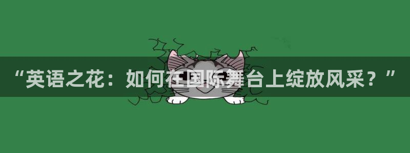 “英语之花：如何在国际舞台上绽放风采？”